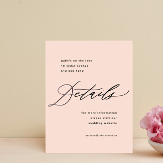 Love Affair Foil-Pressed Direction Cards