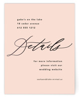 Love Affair Foil-Pressed Direction Cards