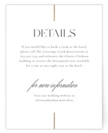 Aligned Foil-Pressed Direction Cards