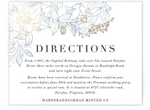 Lush Garden Foil-Pressed Direction Cards