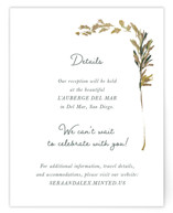 Coastal Bloom Foil-Pressed Direction Cards