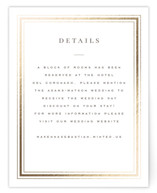 Hampton Foil-Pressed Direction Cards