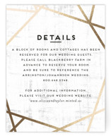 Gilded Concrete Foil-Pressed Direction Cards