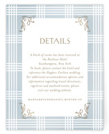 salt and ivory Foil-Pressed Direction Cards