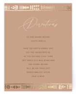 Foil-Pressed Direction Cards