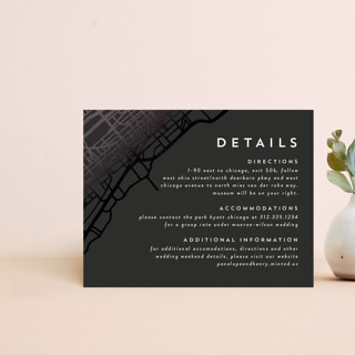 Chicago Foil-Pressed Direction Cards