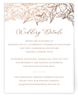 Blooming Peonies Foil-Pressed Direction Cards