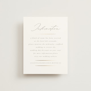 Classic Line Frame Foil-Pressed Direction Cards