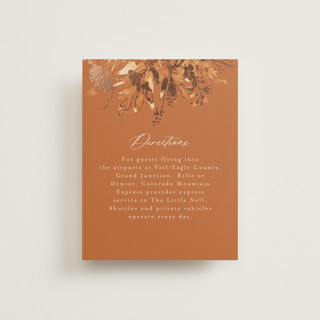 Wedding in Aspen Foil-Pressed Direction Cards