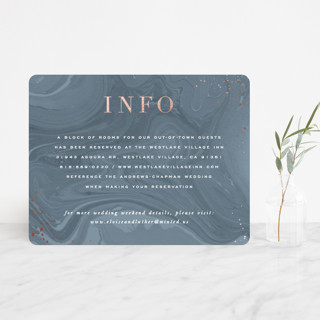 Moody Marbling Foil-Pressed Direction Cards