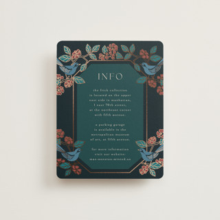 Wedding birds Foil-Pressed Direction Cards