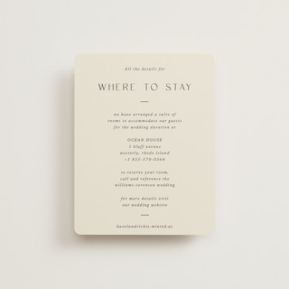 Walnut Foil-Pressed Direction Cards