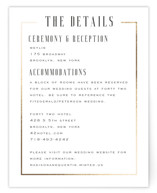 Documentary Foil-Pressed Direction Cards