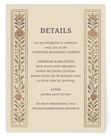 Botanical Tapestry Foil-Pressed Direction Cards