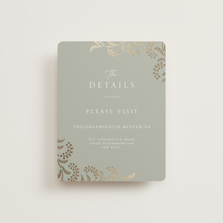 Riviera Foil-Pressed Direction Cards