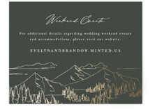 Peaks Foil-Pressed Direction Cards