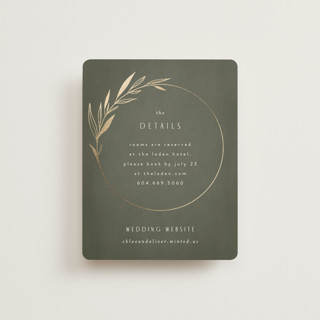Botanical Arches Foil-Pressed Direction Cards