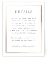 Lustre Foil-Pressed Direction Cards