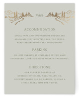 Country Elegance Foil-Pressed Direction Cards