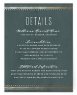 boho glam Foil-Pressed Direction Cards