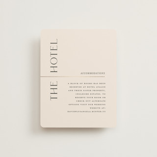 Modernist Monogram Foil-Pressed Direction Cards