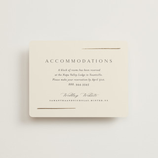 Eloquent Foil-Pressed Direction Cards