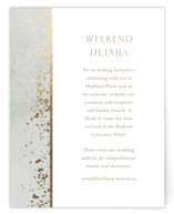 Effervescent Foil-Pressed Direction Cards