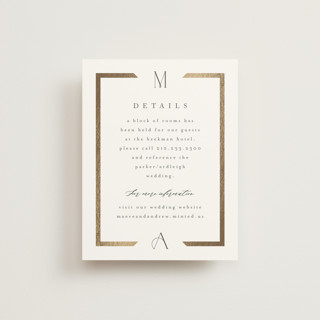 Chisel Foil-Pressed Direction Cards