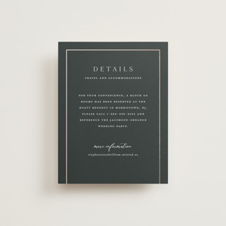 Elegant Station Foil-Pressed Direction Cards