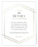 Formally Foil-Pressed Direction Cards