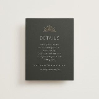 Fringe Foil-Pressed Direction Cards