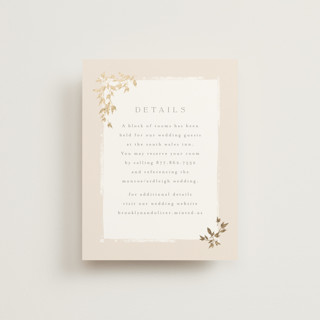 Everly Foil-Pressed Direction Cards