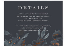 Carolina Foil-Pressed Direction Cards