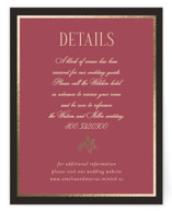 Flouriishing Foil-Pressed Direction Cards