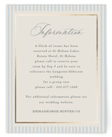 Emma Foil-Pressed Direction Cards
