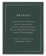 Elegant Lillies Foil-Pressed Direction Cards