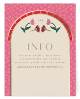 Indian garden Foil-Pressed Direction Cards