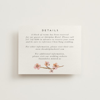 Love Blossom Foil-Pressed Direction Cards
