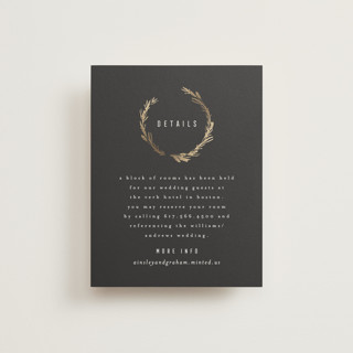 Panache Foil-Pressed Direction Cards