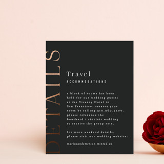 Finley Foil-Pressed Direction Cards