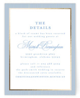 Patterned florals Foil-Pressed Direction Cards