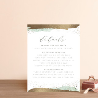 Tide Foil-Pressed Direction Cards