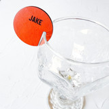 Personalized Stemless Wine Charms, Set of 10 Drink Tags and Charms