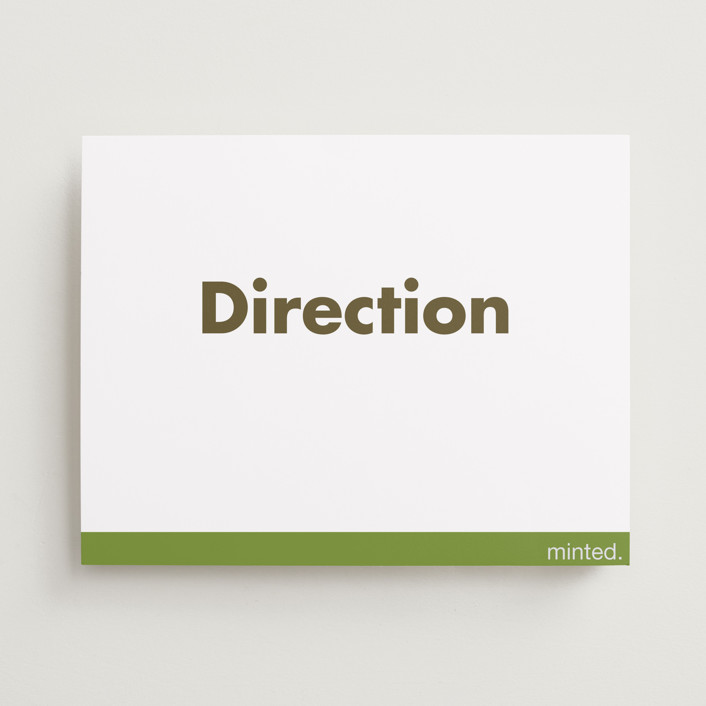Portrait Direction Signs by Minted | Minted