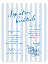Sketched Cocktail Direction Signs