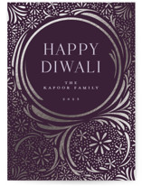 Lights Festival Foil-Pressed Diwali Cards