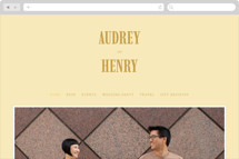 Vintage Label Wedding Website