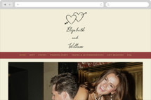 Vintage Lovers Wedding Website