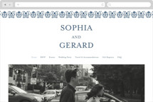 Pressed Motif Wedding Website