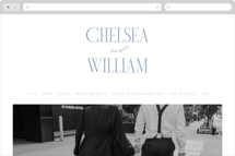 Subtle Stripes Wedding Website